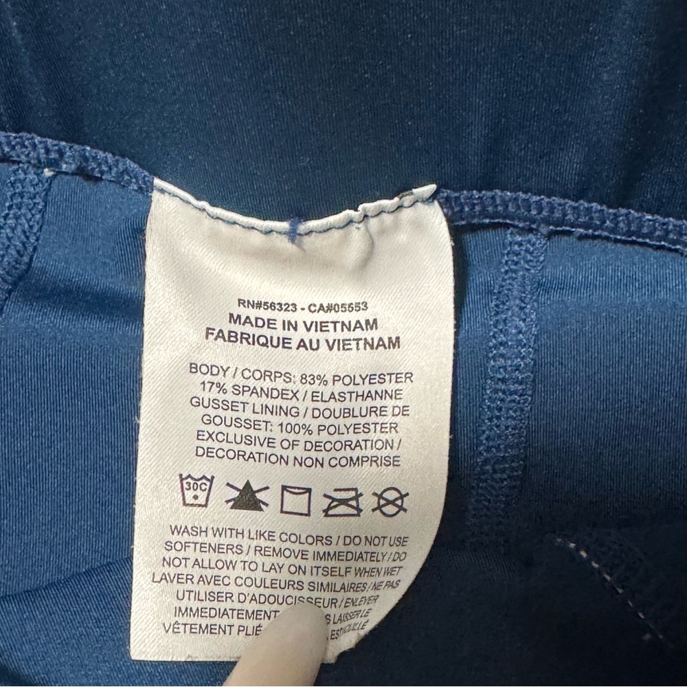NIKE PRO Women's navy blue spandex compression shorts small - Picture 4 of 6